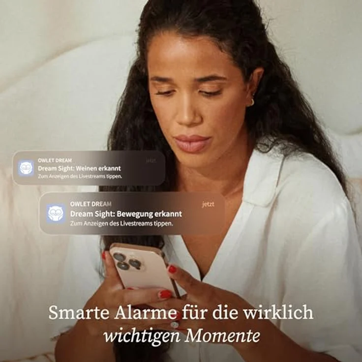 OWLET Dream Sight™ – Smart HD Babyphone mit 2K-Kamera, Nachtsicht, Bewegungs-/Geräuscherkennung, Temperatur- & Luftfeuchtigkeitsüberwachung, sichere WLAN-Verbindung – Bild 5