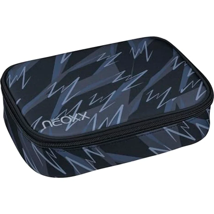 neoxx Schlamperbox Dunk Stormchaser, Federmäppchen mit Platz für ein Geodreieck und 26 Stifteschlaufen, ca. 23,5 x 17 x 6,5 cm, aus recycelten PET-Flaschen – Bild 1