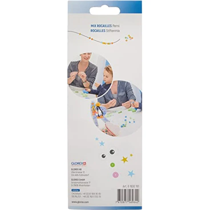 Glorex Bastelperlen Glorex Rocailles/Stifte rosatöne mix, 40 Gramm, 8 Farben – Bild 2