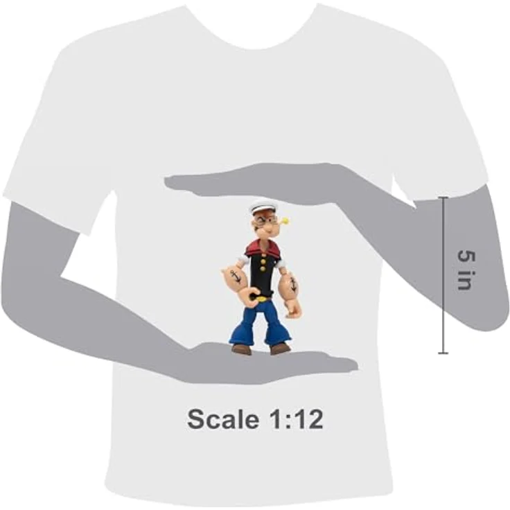 Boss Fight Studio Popeye Classics Wave 1, 1/12 Scale Action Figure "Popeye The Sailor" mit Zubehör – Bild 3