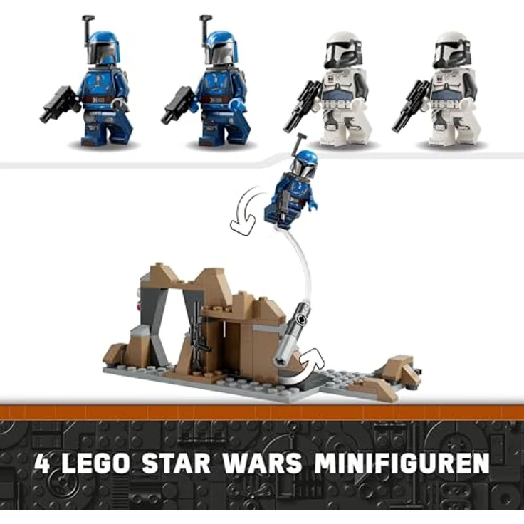 LEGO® Konstruktionsspielsteine Hinterhalt auf Mandalore™ Battle Pack (75373), LEGO Star Wars™, (109 St), Made in Europe – Bild 6