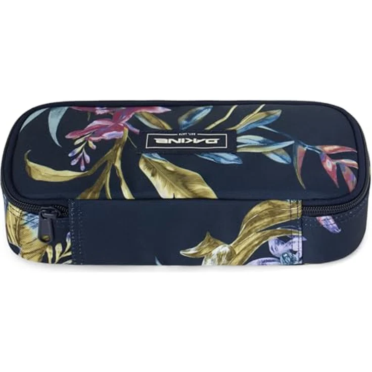 Dakine Federmäppchen School Case XL, Schlampermäppchen in Hanalei (dunkelblau/olivgrün/rosa/mauve) mit 4 Stifthalterungen und Zipperfach – Bild 2