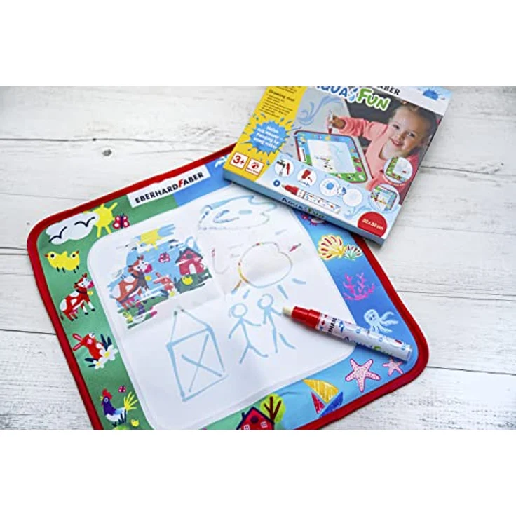 Aqua Fun Malmatte, 32 x 32 cm, inkl. Malstift – Bild 2
