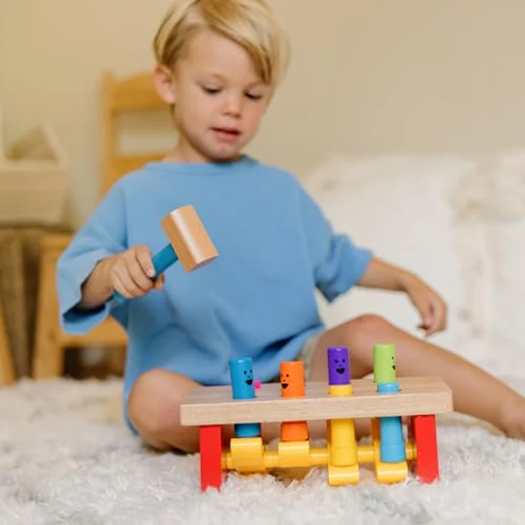 Melissa & Doug Luxuswerkbank Zum Hämmern Und Klopfen | Lernspielzeug | 2+ Years| Geschenk für Jungen oder Mädchen – Bild 3