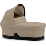 Cybex Gold COT S Kinderwagenaufsatz, Ab Geburt bis ca. 6 Monate, für Cybex AVI Spin und Eezy S Twist +2, Almond Beige, mit XXL-Sonnenverdeck