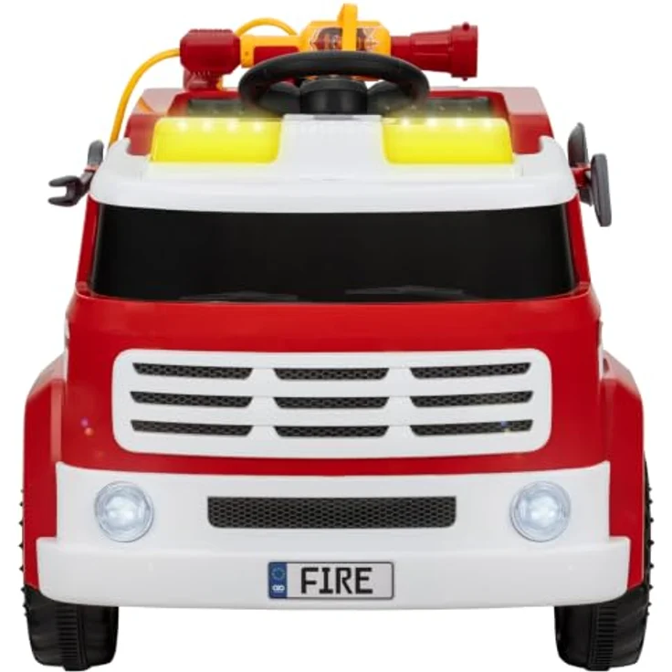 Actionbikes Motors Kinder-Feuerwehrauto LF112, Elektrofahrzeug mit 2,4 GHz Fernbedienung, Einsatzlicht, Sirene und Wasserspritze, geeignet für Kinder ab 3 Jahren – Bild 3
