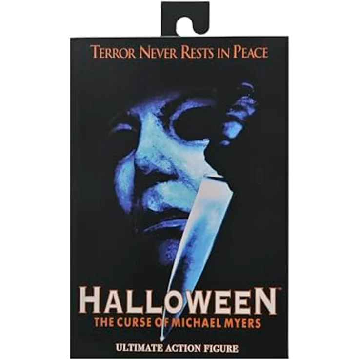 NECA Halloween 6: Ultimate Michael Myers Actionfigur mit 17,8 cm, austauschbaren Köpfen und Waffen Zubehör – Bild 1