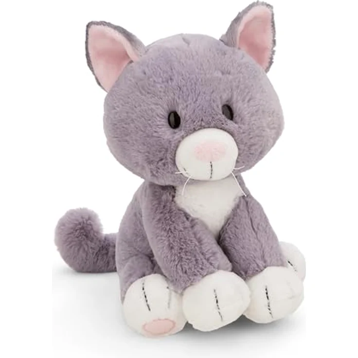 NICI Kuscheltier Katze sitzend grau, 25 cm Plüschkatze aus recyceltem Material – Bild 1