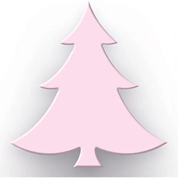 Ursus 19460025 - Motivlocher Tannenbaum, jumbo, ca. 76,2 mm, rosa - Kunststoff mit Metallspitze, praktische Abtropfschale, einfache Hebelfunktion – Bild 3