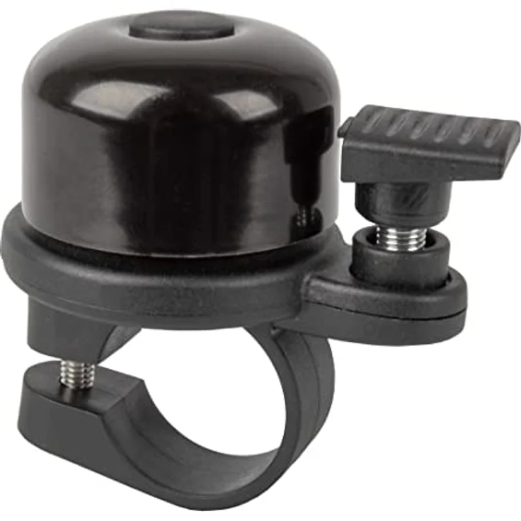 Hama Fahrradklingel AirBell® für Apple AirTag (AirTag Halterung, AirTag Befestigung, AirTag Versteck Fahrrad, Diebstahlschutz, Tracking, 85dB, 2,2cm Durchmesser) Schwarz – Bild 1