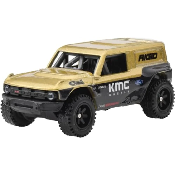 Mattel Ford Bronco R + Ford F-150 Raptor 2017, Modellfahrzeuge im Maßstab 1:64 aus Druckguss, ab 3 Jahren – Bild 2