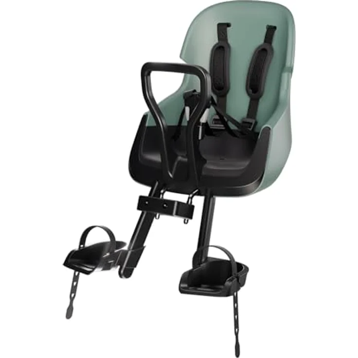 Bobike Vorderrad-Babysitz Evolve Mini, Wrap-Around-Design, Steuerrohr-Montagesystem, verstellbare Fußstützen, Peppermint – Bild 1