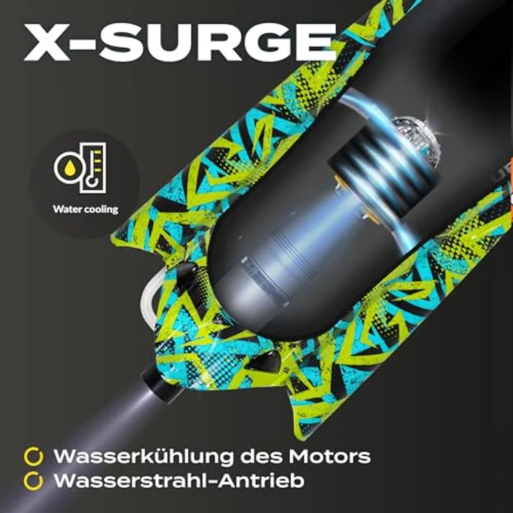 Overmax RC-Boot X-SURGE, Komplettset mit 2000W, 2 Akkus, Automatischer Drehung, 35 km/h, LED-Beleuchtung – Bild 4