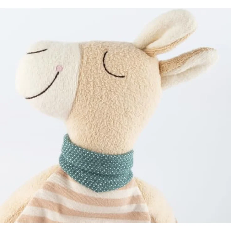 Sigikid Schnuffeltuch Lama Vanilla, Schmusetuch für Babys mit abwechslungsreichen Stoffen – Bild 3