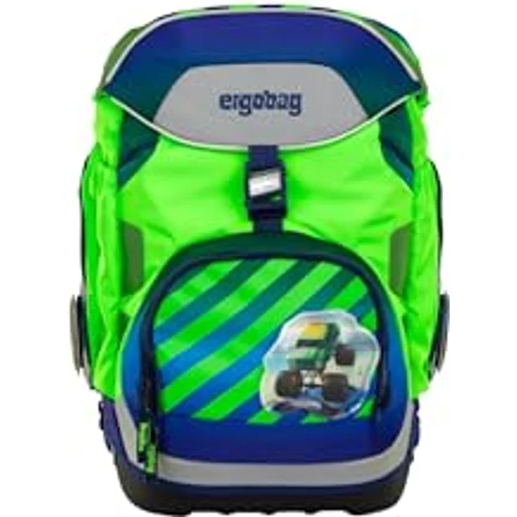 ergobag Schulranzen Schulranzen-Set PACK TruckBär 6-teilig, ergonomisch, höhenverstellbar, Your-Size-System, 20 Liter Volumen – Bild 2