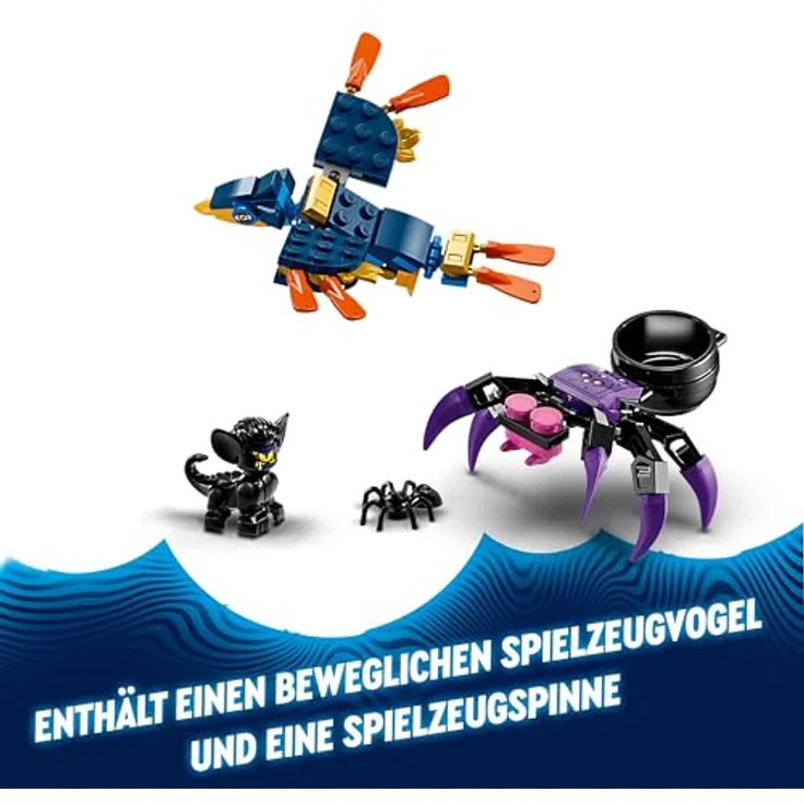 LEGO DREAMZzz Turm des Sandmanns, Schloss-Spielzeug für Kinder zum Bauen, Set mit Fantasy-Tieren inklusive Spinne und Vogel, Geschenk für Mädchen und Jungen ab 9 Jahren 71477 – Bild 5