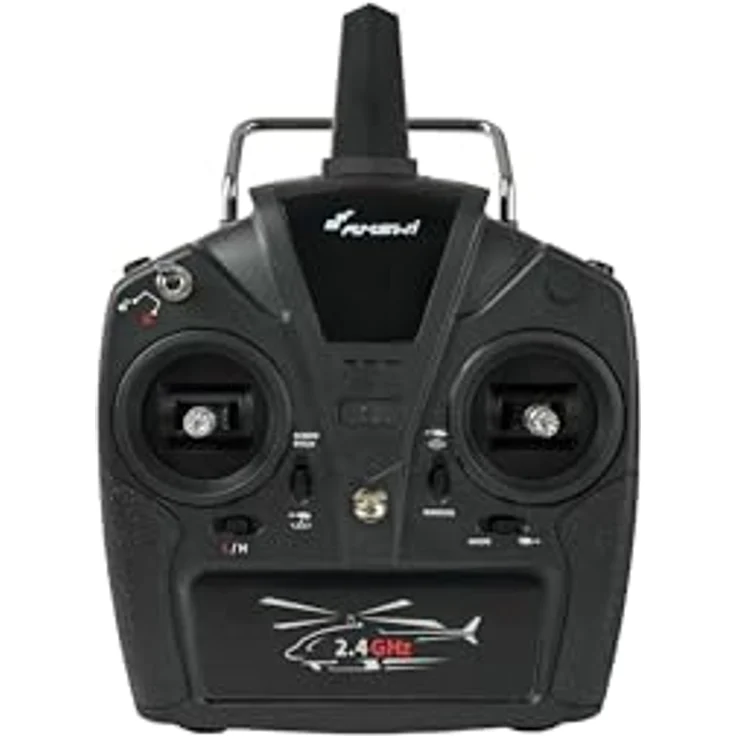 Amewi Bell 222 Airwolf Pro, RC-Helikopter 6-Kanal mit 3D/6G Flugstabilisierung und LED-Beleuchtung, schwarz-weiß – Bild 8