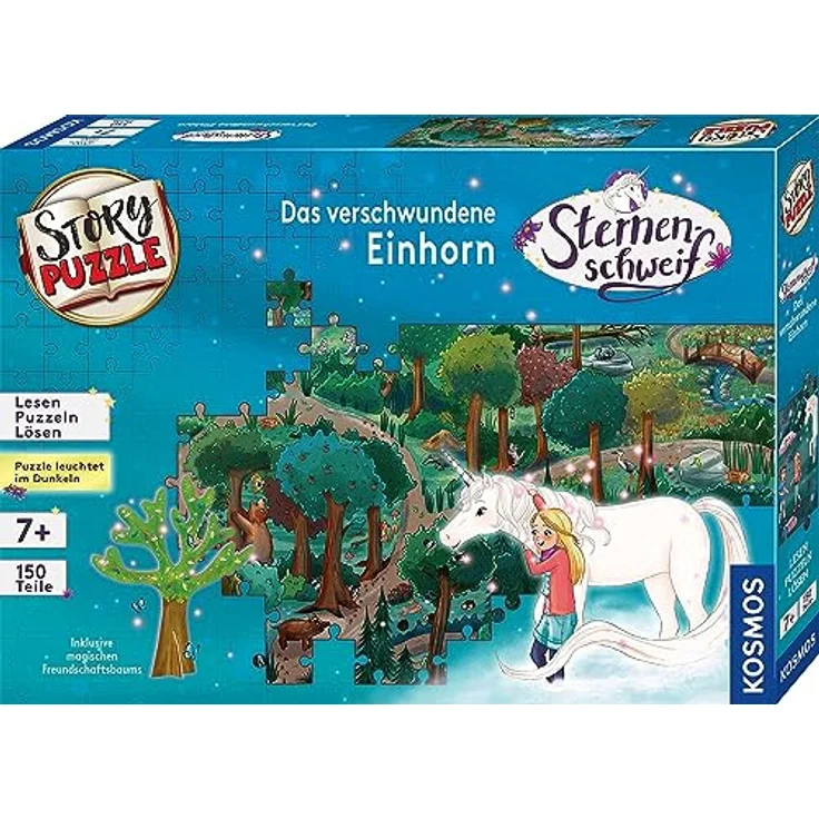 KOSMOS - Story Puzzle - Sternenschweif - Das verschwundene Einhorn, 150 Teile – Bild 2