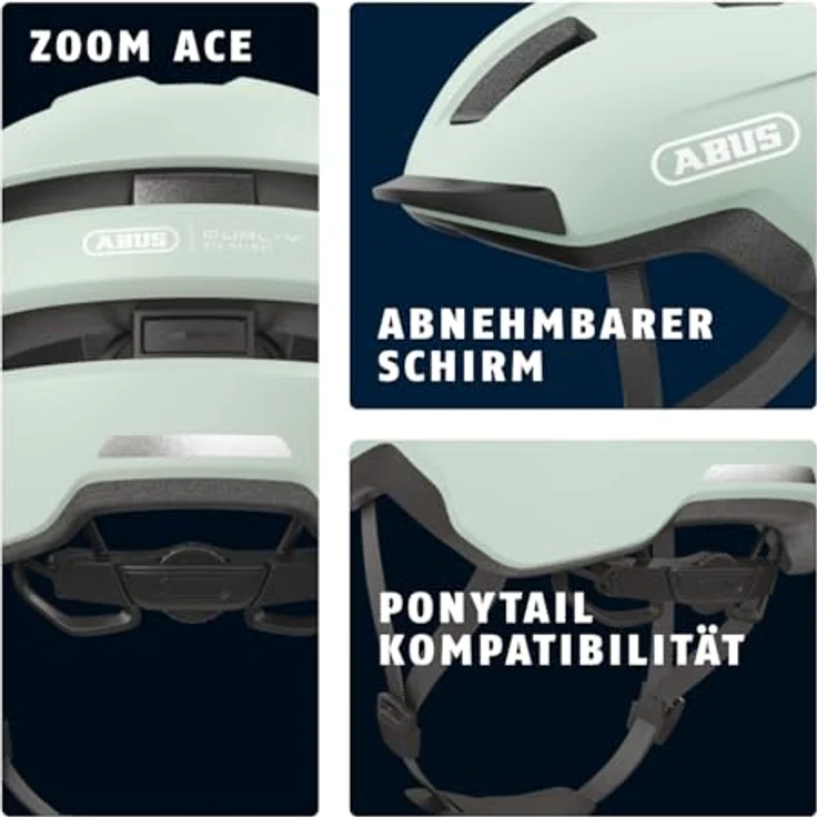 ABUS Fahrradhelm Purl-Y - NTA-Schutzhelm für E-Bike und S-Pedelec - Grün (Mint Green), Größe S – Bild 3