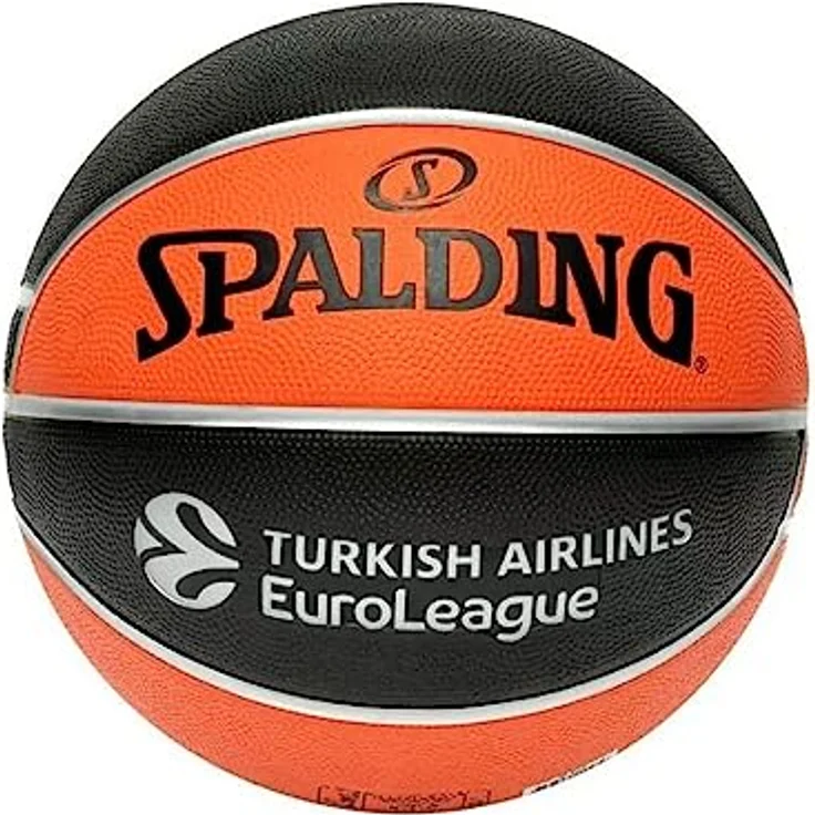 United Sports Unisex – Erwachsene Spalding Euroleague Varsity TF-150 Sz7 Ball, Black/Orange, 7 – Bild 1