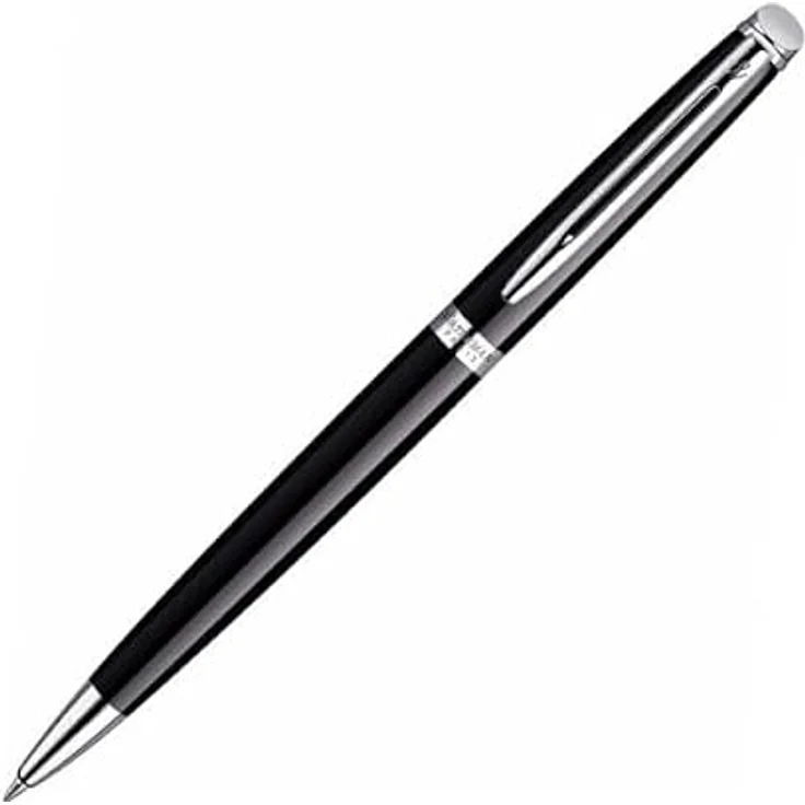 Waterman Hémisphère, Schreibstift mit palladium-plattierter Oberfläche und feiner Ziselierung, Schwarz-Silber – Bild 4