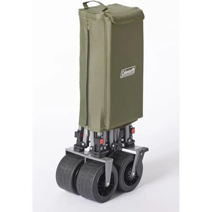 Coleman Ultimate Terrain Bollerwagen, 180 kg Tragkraft, 132 L Volumen, klappbar, grün-grau-schwarz – Bild 5