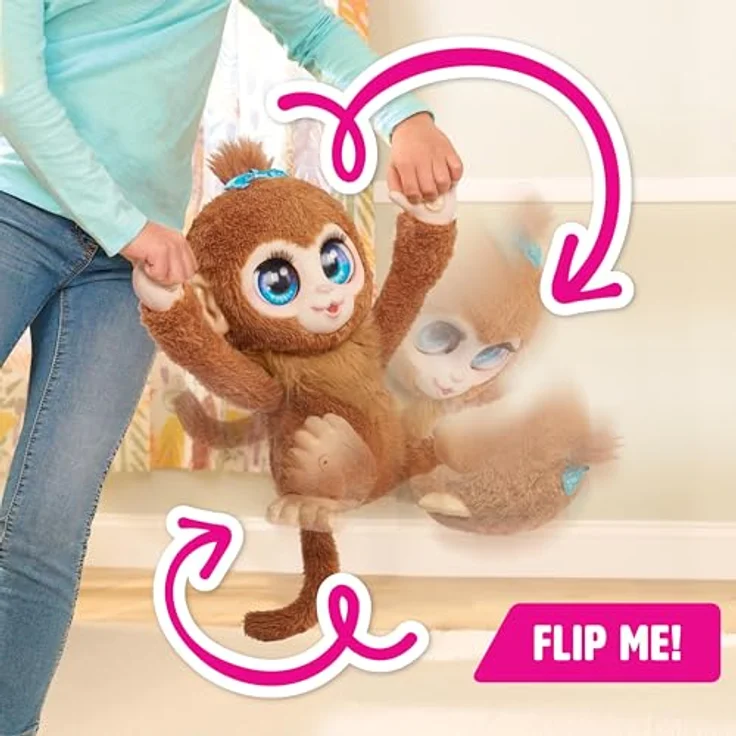 Just Play FurReal Peanut, interaktives Spielzeug, 38 cm groß, Plüschaffe mit Soundeffekten, ab 4 Jahren – Bild 3