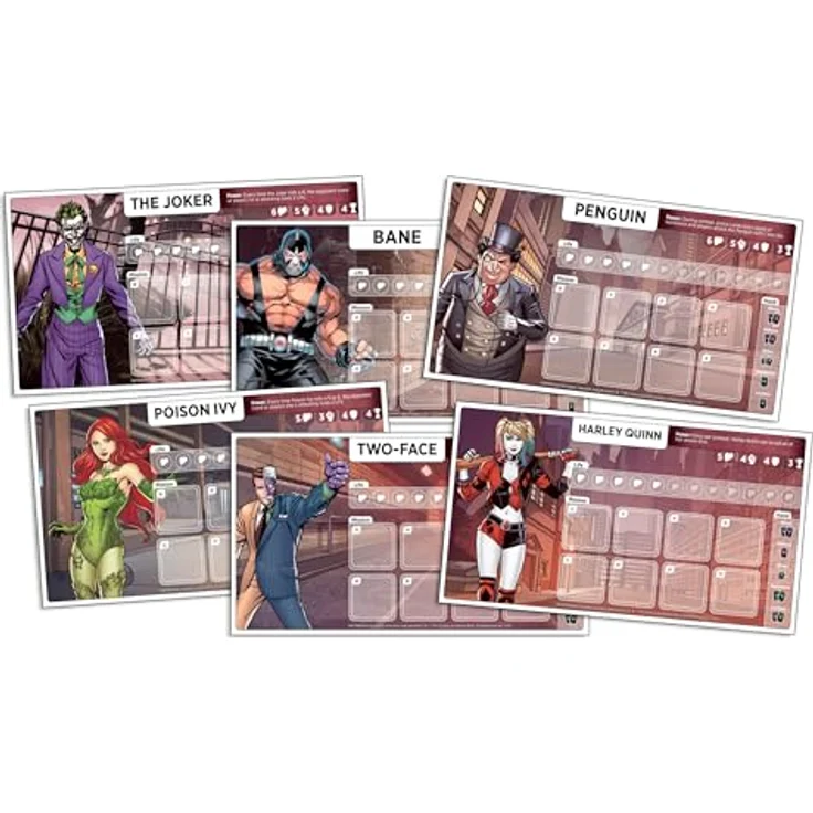 Topi games DC Comics Brettspiel Batman The Savior of Gotham City, strategisches Spiel für 2-8 Spieler, empfohlene Alter ab 8 Jahren, englische Version, Spieldauer 30-45 Minuten – Bild 4