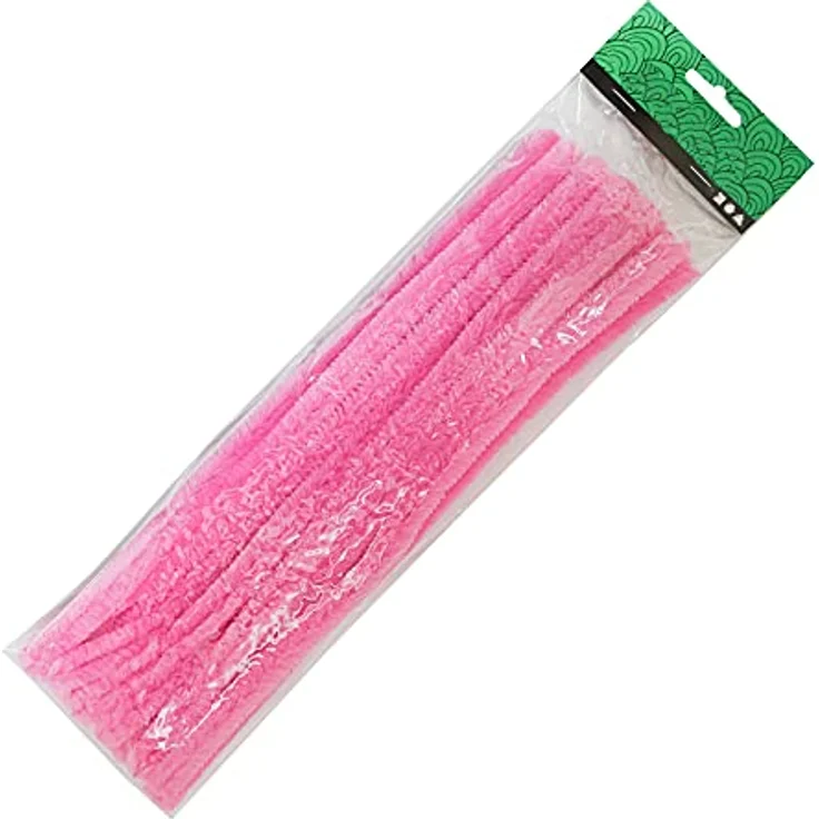 15 Pfeifenreiniger 15mm x 30cm Pfeifenputzer Biegeplüsch Chenilledraht Bastelchenille, Farbe:orange – Bild 2