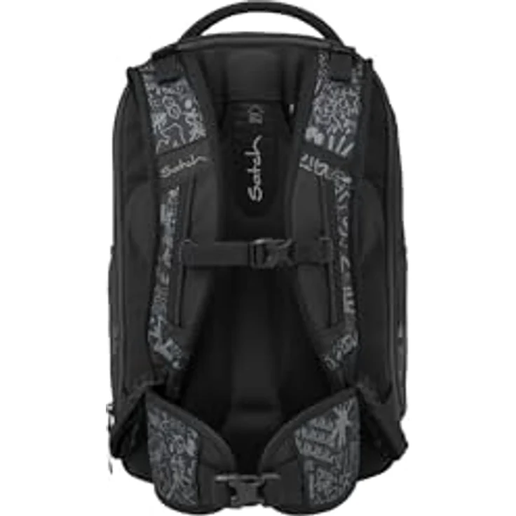 Satch match plus Schulrucksack, ergonomisch und erweiterbar auf 35 Liter, mit Fronttasche Street Ink - Grau – Bild 4