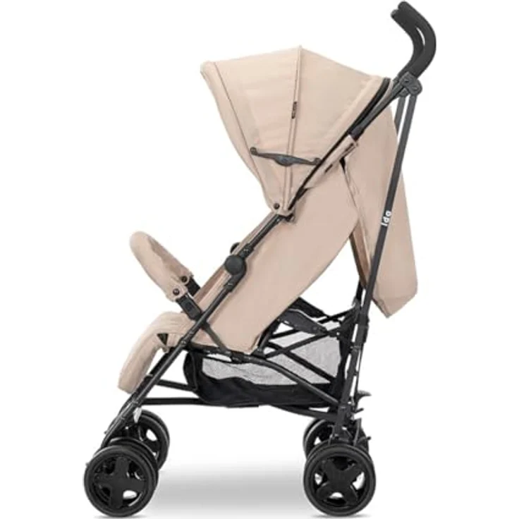 Lorelli Buggy IDA, Kinderwagen mit verstellbarer Rückenlehne und schwenkbaren Vorderrädern, Farbe: beige-schwarz – Bild 3
