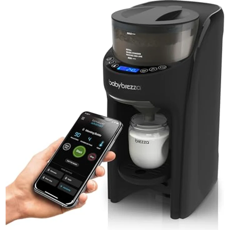 Baby Brezza Babyflaschenwärmer Formula Pro Advanced, WiFi Flaschenzubereiter mit App-Steuerung, individuell konfigurierbar, für alle Milchpulvermarken, 30 Sekunden Zubereitungszeit – Bild 1