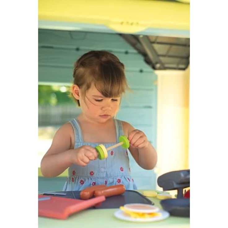 Smoby Life - Chef Spielhaus, wetterfestes Gartenhaus mit 60% Recycling-Anteil, 124x132x135 cm, Spielküche und Verkaufstheke für Kinder ab 2 Jahren – Bild 5