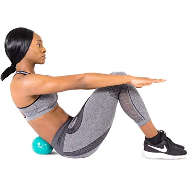 ProsourceFit Gewichtete Trainingsbälle für Pilates, Yoga, Krafttraining und Physiotherapie, 0,9 kg, Grün (ps-222-smb-1,8 kg) – Bild 3