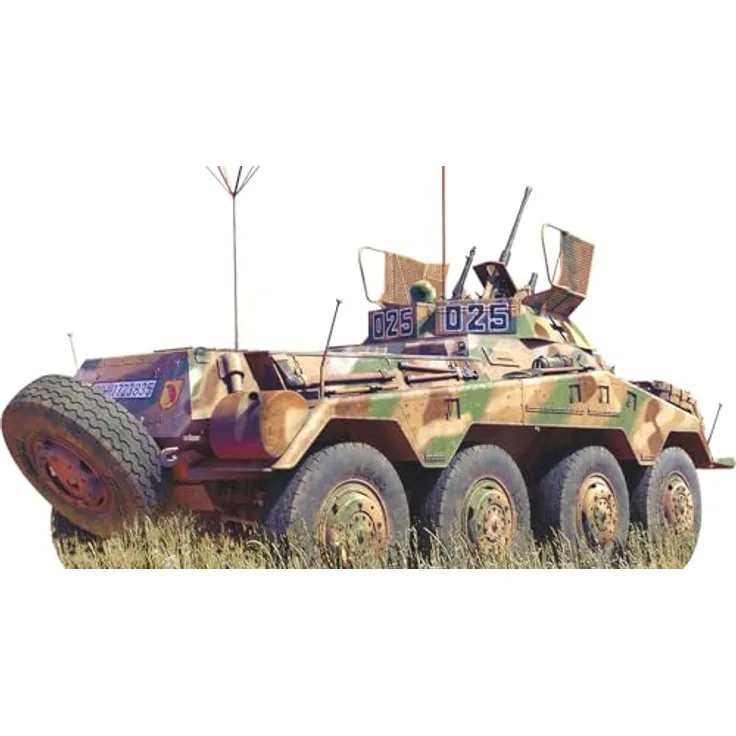 Miniart 1:35 Sd.Kfz 234/4 Panzerspähwagen, Modell mit detailliertem Interieur und 6 Varianten Decals