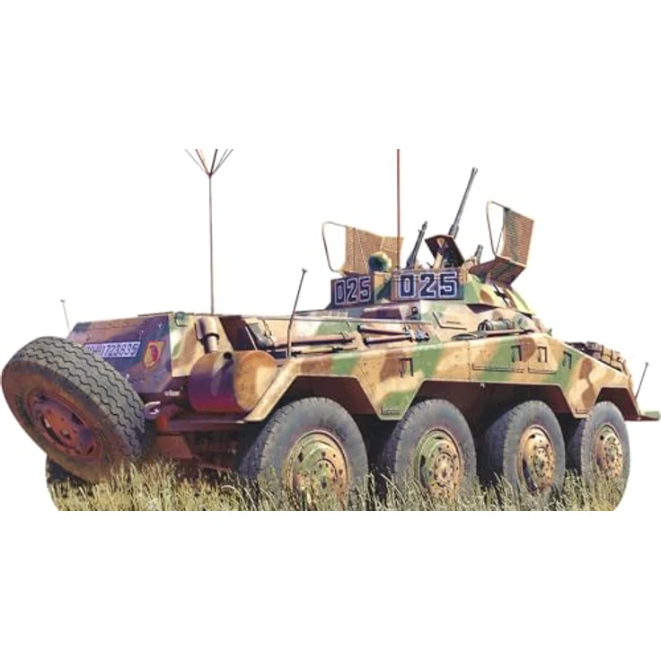 Miniart 1:35 Sd.Kfz 234/4 Panzerspähwagen, Modell mit detailliertem Interieur und 6 Varianten Decals – Bild 1