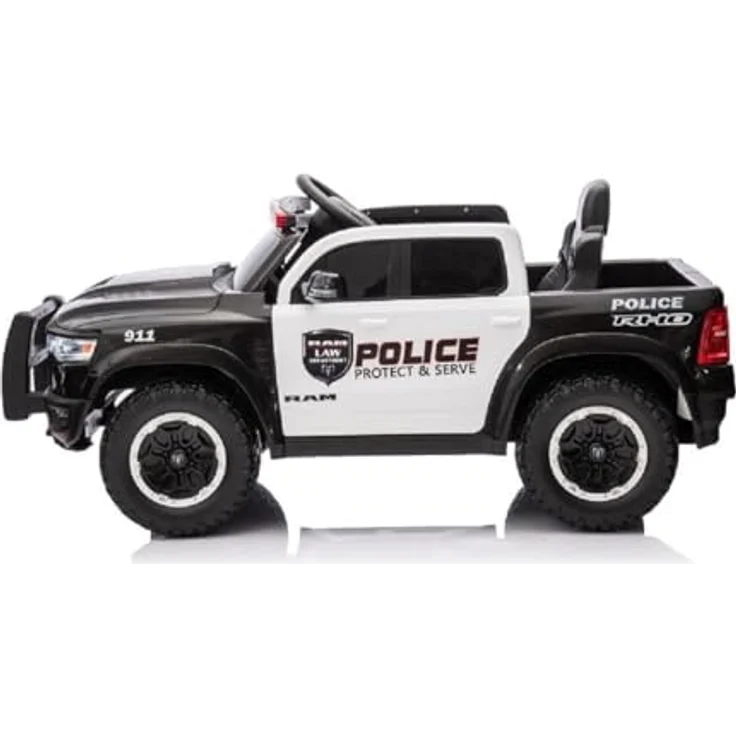schnaeppchenmeile-online Kinder Elektroauto Polizei Dodge RAM 1500 RHO, 4 Motoren, mit Audio und Fernbedienung – Bild 5