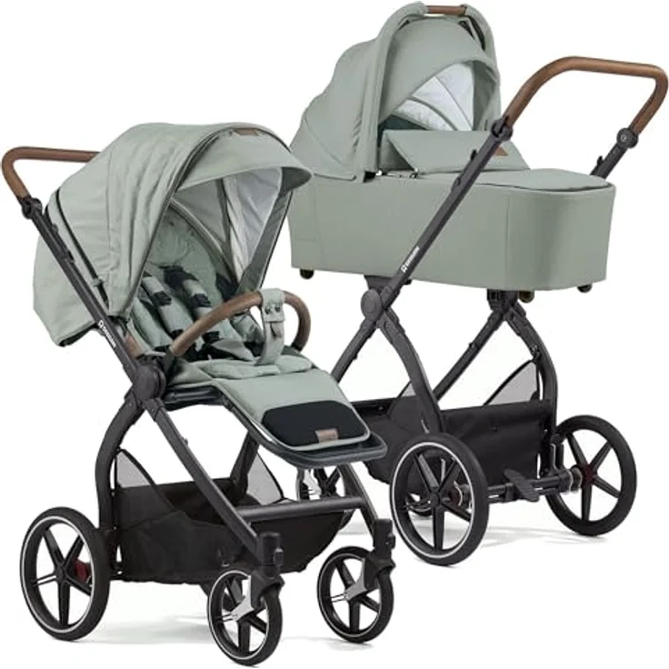 Gesslein FX4 Swing 2in1 Kinderwagen-Set, inkl. Babywanne Panorama Lyx, ergonomische Liegeposition und UV-Schutz – Bild 1