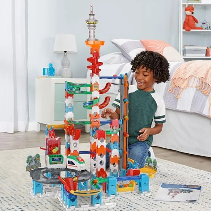 Vtech Marble Rush - Super Sky Tower Set XL300, Kugelbahn mit langlebigen hochwertigen Materialien – Bild 3