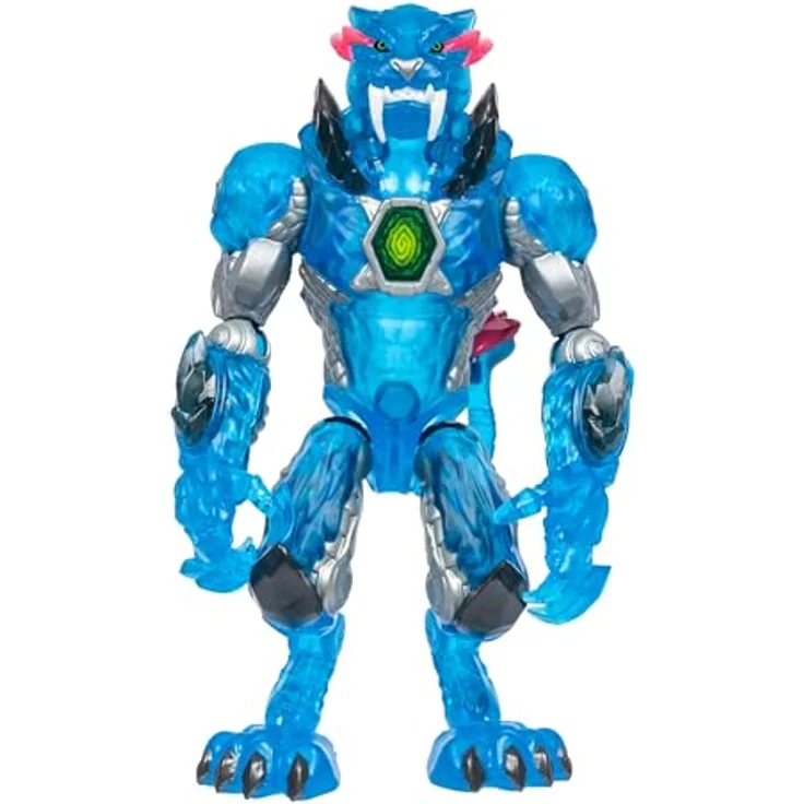 Moose Toys MrBeast Lab Mutators Stealth Panther, Actionfigur mit 20 beweglichen Gelenken, 13 cm, blaue Farbe mit durchscheinendem Finish – Bild 3