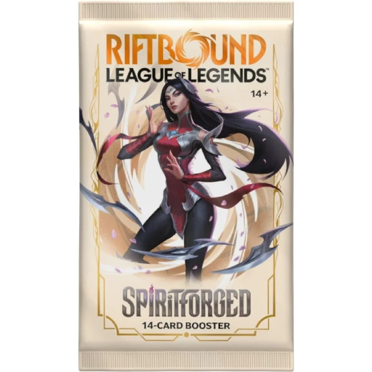 uvs games Riftbound LoL TCG Spiritforged Booster-Pack, 14 Karten aus über 220 Karten-Pool mit neuen Legenden und alternativen Artworks