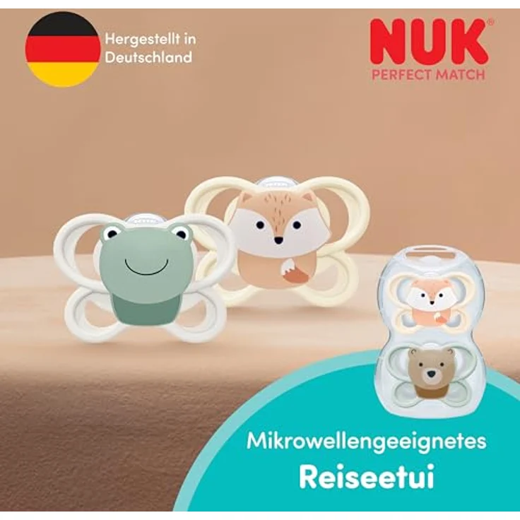 NUK Schnuller Perfect Match Air Silikon, 2er Pack für 0-18 Monate, mit großer Luftzirkulation und minimalem Hautkontakt – Bild 7