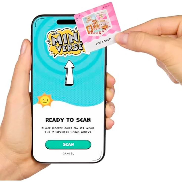 MGA ENTERTAINMENT Miniverse - Spaces Starter Pack, Kreativset für individuelle Kulissegestaltung mit Zubehör für Pizza-Thema – Bild 7