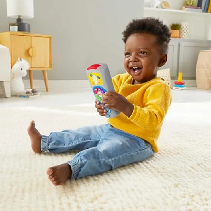 Fisher-Price Hündchen-Fernbedienung Lernspielzeug mit Musik und Lichtern für Babys, Französisch-Version, HXB87, ab 6 Monaten – Bild 2