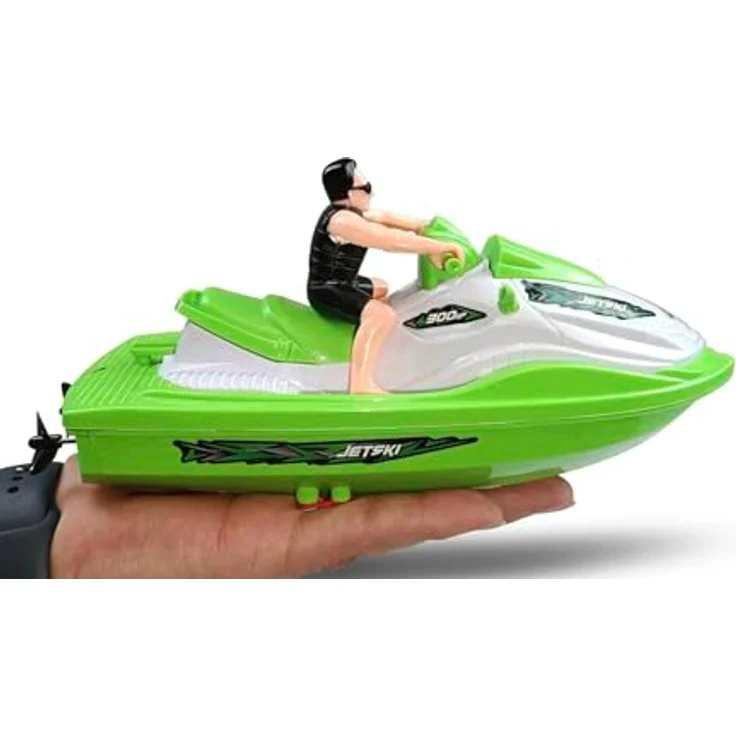 Carson 500108052 Jetski, ferngesteuertes Boot 2.4GHz mit 30 Minuten Fahrzeit, grün – Bild 2