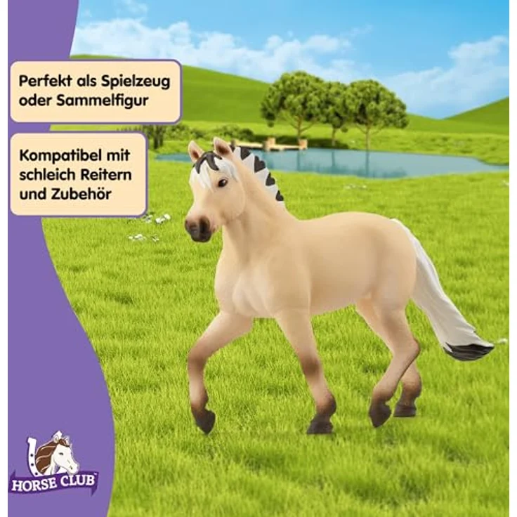 Schleich Fjord Pferd Stute, gelb mit zweifarbiger Mähne, Modell 13980 aus der Horse Club Reihe – Bild 4
