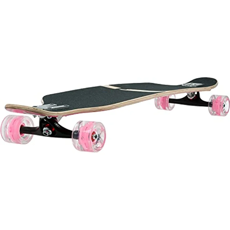 FunTomia Flex2 bis 84kg Camber Longboard (lila Blume LED - Ahornholz) – Bild 4