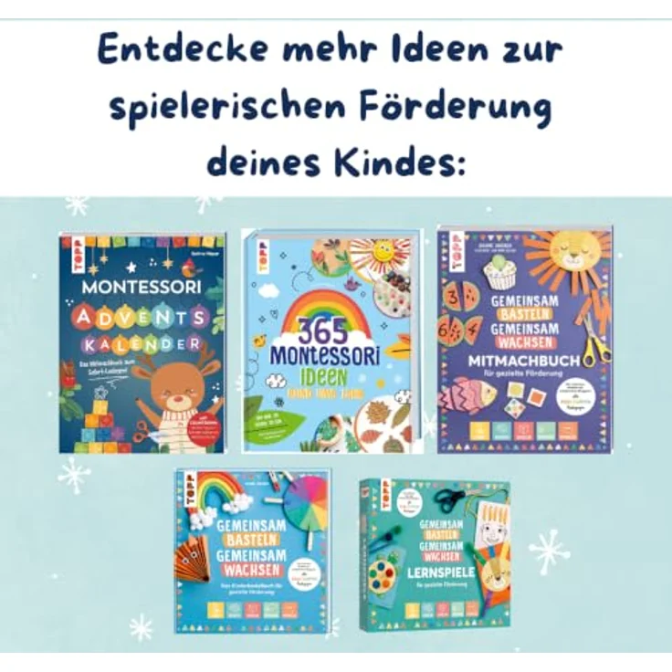 Sonstige Verlage Montessori Adventskalender, 24 kreative Bastelideen zur Förderung von Motorik, Sprache, Denken, Sinne und Spielen, ab 3 Jahren – Bild 8