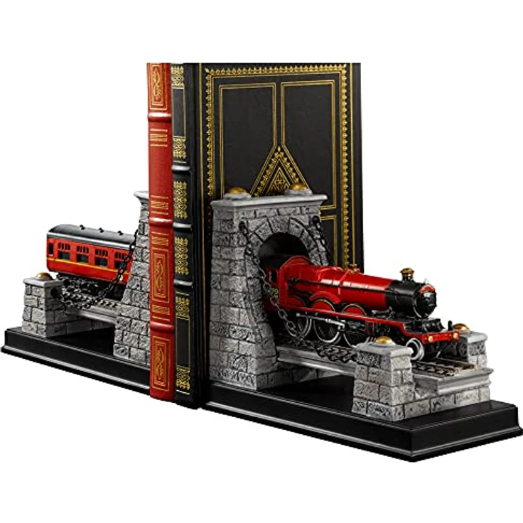 Noble Collection Hogwarts Express Buchstützenfigur, Mehrfarbig aus hochwertigem Polystone, 19 cm breit, 14 cm hoch – Bild 1
