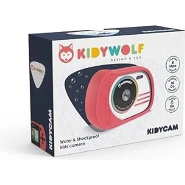 Kidywolf Kidy Camera, wasserdichte Kinderkamera mit 8 MP und 16 GB Speicher, pink – Bild 4